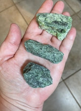 Load image into Gallery viewer, Diopside Rough Raw Crystal Green each