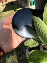 Load image into Gallery viewer, Black Obsidian Round 4" Scrying Mirror