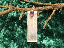 Load image into Gallery viewer, Selenite and Amethyst Pendant