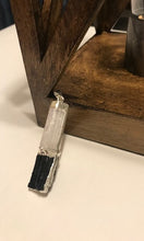 Load image into Gallery viewer, Selenite and Black Tourmaline Pendant