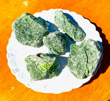Load image into Gallery viewer, Diopside Rough Raw Crystal Green each
