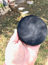 Load image into Gallery viewer, Black Obsidian Round 4&quot; Scrying Mirror
