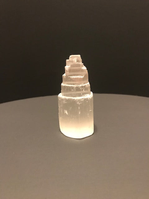 Selenite Raw Crystal Tower Small